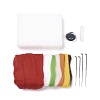 Christmas Theme Santa Claus Brooch Needle Felting Kit DIY-K055-09-2