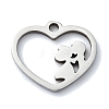 304 Stainless Steel Charms STAS-C097-38D-P-1