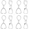 6Pcs 925 Sterling Silver Pendants Bails STER-SC0001-31-1