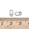304 Stainless Steel Push Gate Snap Keychain Clasp Findings STAS-L022-566P-3