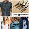 6Pcs 3 Colors Retro Alloy Cord Ends FIND-GA0004-76-6