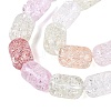Transparent Crackle Glass Beads Strands GLAA-NH0001-04-A01-4