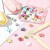 60Pcs 2 Styles Opaque Imitation Gemstone Acrylic Beads OACR-FS0001-85-10