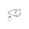 1Pc Sterling Silver Ring Components STER-BC0002-53A-7