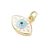 Brass Enamel Pendants KK-CBA3F25-12G-02-2