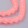 Baking Paint Transparent Glass Bead Strands LS-GLAA-S031-6mm-28-1