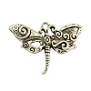 Tibetan Style Alloy Dragonfly Pendants TIBEP-3799-AS-LF-1