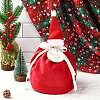 Christmas Hat Velvet Drawstring Bags ST-CJ0001-01A-5