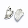 Natural Quartz Crystal Gemstone Pendants G-O176E-15P-2