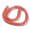 Cherry Quartz Glass Beads Strands G-G102-C05-01-3