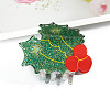 Christmas Glitter Acrylic Claw Hair Clips PW-WG53E0C-02-1