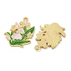 Alloy Enamel Pendants FIND-Z049-01G-C-2