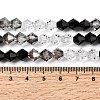 Transparent Gradient Color Glass Beads Strands GLAA-F131-01C-05-5