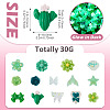30g Luminous Opaque Resin Cabochons CRES-TA0001-55B-2