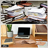 80Pcs Retro Buckle Blank Kraft Paper Envelopes DIY-WA0001-41-6