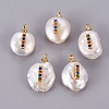 Natural Cultured Freshwater Pearl Pendants PEAR-F008-32G-I-1