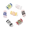 28Pcs 7 Colors Transparent Acrylic Enamel Beads OACR-CJ0002-85-8