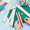 Wood Braided Cord Measure Rulers TOOL-WH0155-74D-3