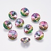 Faceted Glass Rhinestone Charms RGLA-F049-10mm-001VO-1