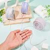 3 Roll 3 Colors Segment Dyed Cotton & Metallic String Threads OCOR-TA0004-12-5