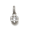 Brass Micro Pave Cubic Zirconia Pendants KK-Z093-41P-1