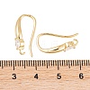 Rack Plating Brass Cubic Zirconia Earring Hooks KK-S374-05G-05-3