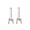 304 Stainless Steel Stud Earring Findings STAS-B091-02B-03P-1