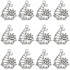 80pcs Alloy Pendants PALLOY-SC0004-34-1