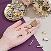 32Pcs 2 Colors Brass Bolo Tie Slide Clasps KK-NB0004-20-3