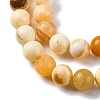 Natural Yellow Jade Beads Strands X-G-F591-17-8MM-5