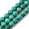 Natural Magnesite Beads Strands G-P598-E-8mm-04-2