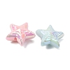 UV Plating & Luminous Opaque Acrylic Beads MACR-L015-14A-4