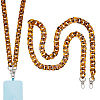 1Pc Acrylic Cuban Link Chain Bag Extender Chains AJEW-BM0001-41B-1