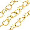 Rack Plating Brass Heart Link Chains CHC-N009-02G-1