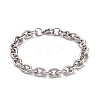 Non-Tarnish 304 Stainless Steel Chunky Cable Chains Bracelet for Men Women BJEW-G618-04P-B03-1