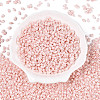 Opaque Colours Luster Glass Seed Beads SEED-T006-02G-1