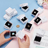   48Pcs Square Marble Print Cardboard Paper Jewelry Gift Box CON-PH0002-95-3