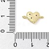 Brass Micro Pave Cubic Zirconia Charms KK-S514-04B-G-3