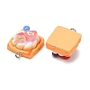 Strawberry Theme Opaque Resin Imitation Food Pendants RE-CBABBAC-01-2