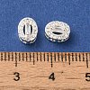 Brass Micro Pave Clear Cubic Zirconia Beads KK-G503-18S-3