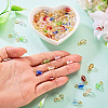 110Pcs 11 Colors Glass Pendants PALLOY-TAC0298-6