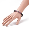 Natural & Synthetic Mixed Gemstone Stretch Bracelet BJEW-JB08595-3
