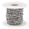 304 Stainless Steel Rectangle Link Chains CHS-G025-12P-3