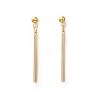 Brass Dangle Stud Earrings EJEW-JE03093-1