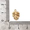Brass Micro Pave Cubic Zirconia Pendants X1-KK-B152-13B-G-3
