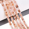 Natural Hematoid Quartz/Ferruginous Quartz Beads Strands G-Q606-46A-09-1