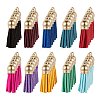 100Pcs 10 Colors Faux Suede Tassel Pendant Decorations FIND-LS0001-06LG-2