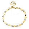 304 Stainless Steel Crystal Rhinestone Link Chain Bracelets for Women BJEW-G712-13B-02-1
