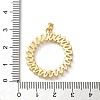 Brass Micro Pave Cubic Zirconia Pendants KK-P320-02G-02-3