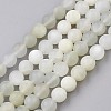 Natural White Moonstone Beads Strands G-J376-67F-8mm-1